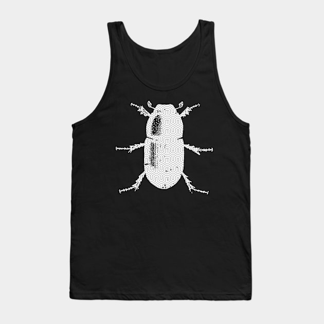 Dung Beetle Bug Pattern Tank Top by bullshirter